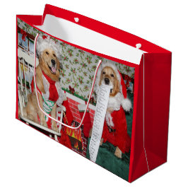 Guld- Retriever Santa och Fru Claus