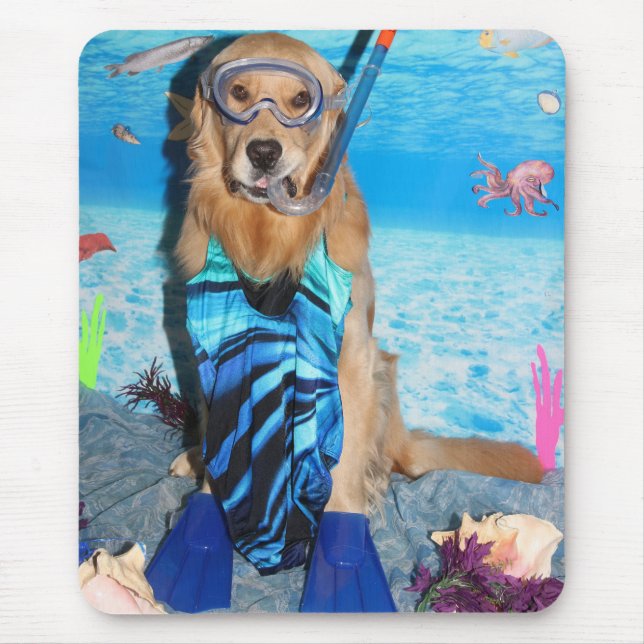 Guld- Retriever Snorkeler Musmatta (Framsidan)