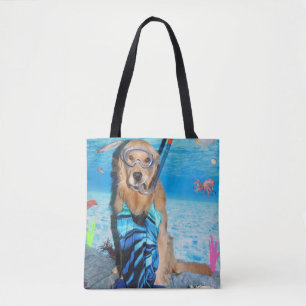 Guld- Retriever Snorkeler Tygkasse