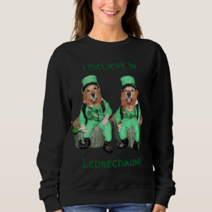 Guld- Retriever som jag tror i leprechauns Tee Shirt