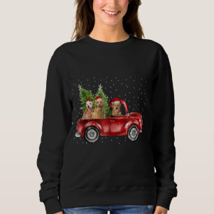 Guld- Retriever som kör den röda T Shirt