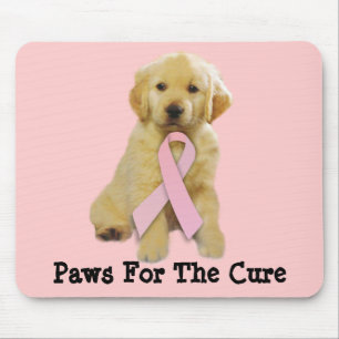 Guld- Retrieverbröstcancer Mousepad Musmatta