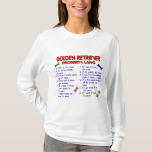 Guld- Retrieveregendomlagar 2 T-shirt