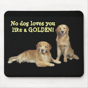 Guld- Retrieverfar & Son Mousepad Musmatta