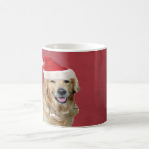 Guld- Retrievergod jul Kaffemugg