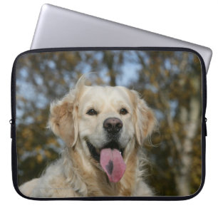 Guld- RetrieverHeadshot 3 Laptop Sleeve