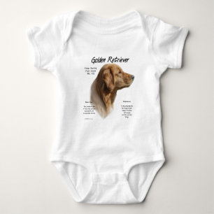 Guld- Retrieverhistoriedesign T-shirt