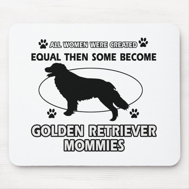 Guld- Retrieverhund design Musmatta (Framsidan)