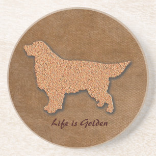 Guld- Retrieverhundliv är guld- Underlägg
