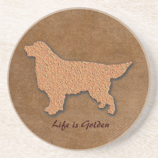 Guld- Retrieverhundliv är guld- Underlägg
