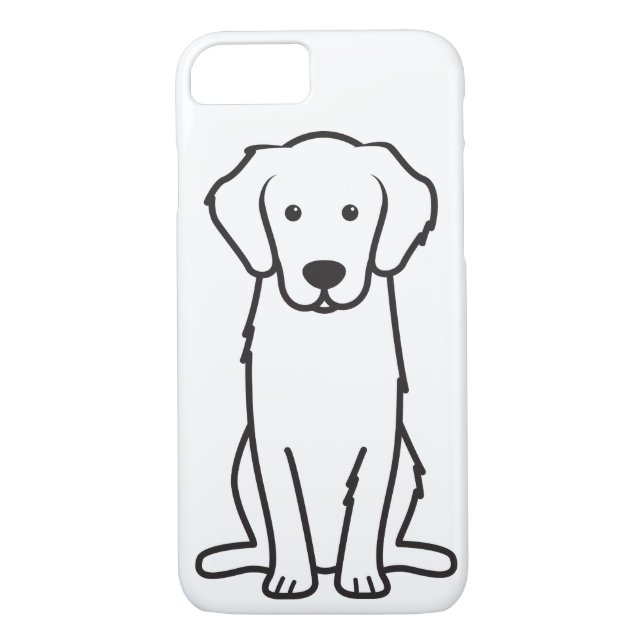 Guld- Retrieverhundtecknad Case-Mate iPhone Skal (Baksida)