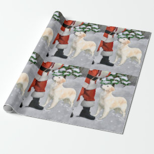 Guld- Retrieverjul Presentpapper