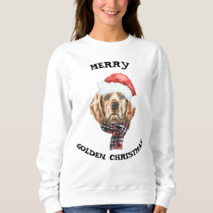 Guld- Retrieverjultröja T Shirt