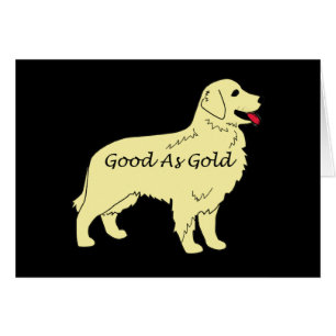 Guld- Retrieverkort Hälsningskort