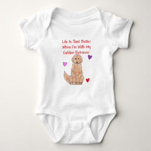Guld- Retrieverliv är den precis bättre T-tröja Tee Shirt