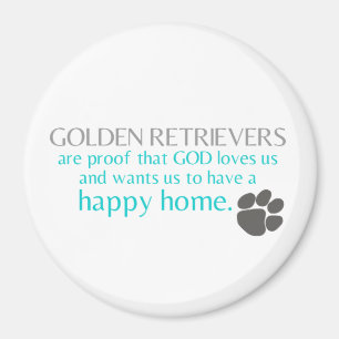 Guld- retrievermagnet magnet