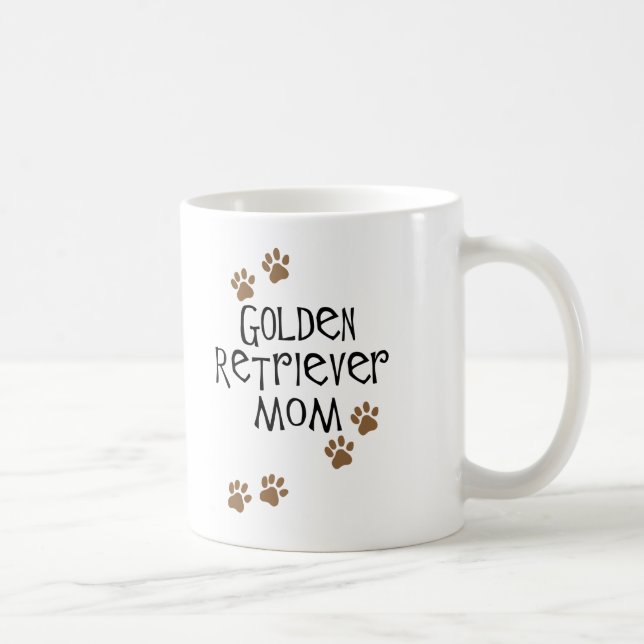 Guld- Retrievermamma Kaffemugg (Höger)