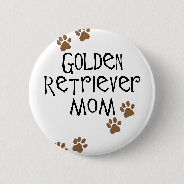 Guld- Retrievermamma Knapp (Framsida)