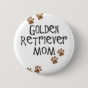 Guld- Retrievermamma Knapp