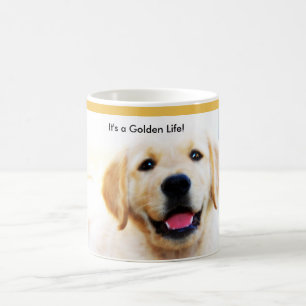 Guld- retrievermugg kaffemugg