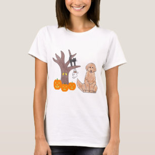 Guld- RetrievernedgångT-tröja T Shirt