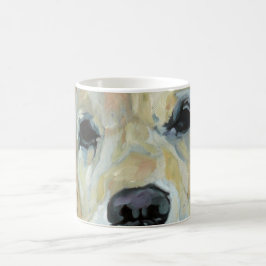 Guld- Retrieverögon och näskonstmugg Kaffemugg