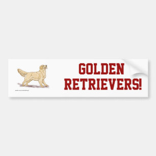 Guld- Retrievers! Bildekal
