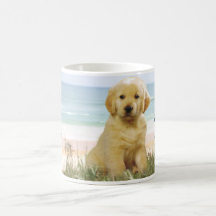 Guld- Retrieverstrandmugg Kaffemugg