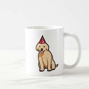 Guld- Retrievervalpfödelsedag Kaffemugg