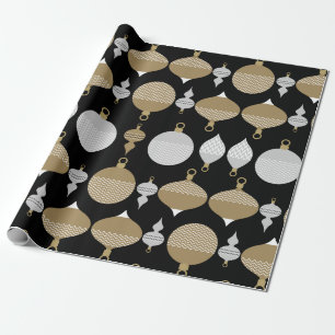 Guld Retro-juldekorativ Boll Presentpapper