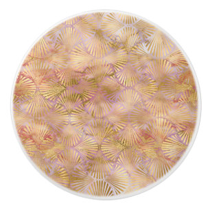 GULD RETRO MARBLE FLÄKT ANPASSNINGSBAR KNOPP