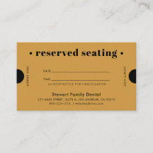 Guld Retro Reserved Seed Dental