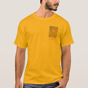 Guld Ribbon Angel orsakar medvetandehöjande Anpass T Shirt