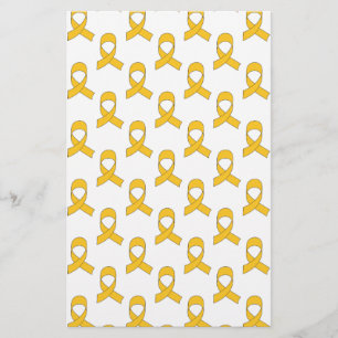 Guld Ribbon Mönster Brevpapper
