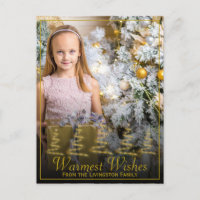 Guld Ribbon Stylized Julgranar Photo Helgdag