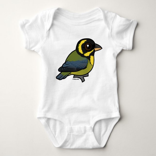 Guld ringad Tanager T-shirt (Framsida)