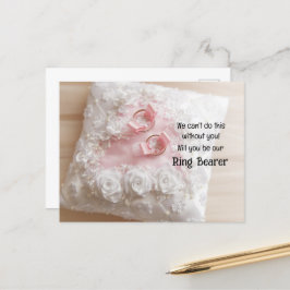 Guld Ringar vid en stilstrupe vid Ring Meddelande Vykort