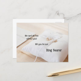 Guld Ringar vid en stilstrupe vid Ring Meddelande Vykort