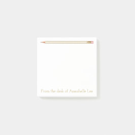 Guld ritar fem post-it block