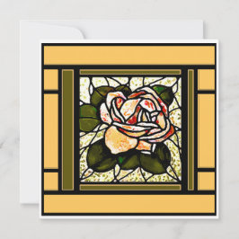 Guld Ro Art Deco-kort Julkort