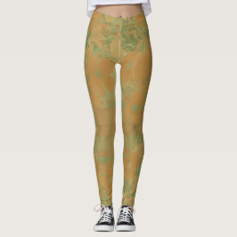 Guld & Ro Blommigt & Play Leggings