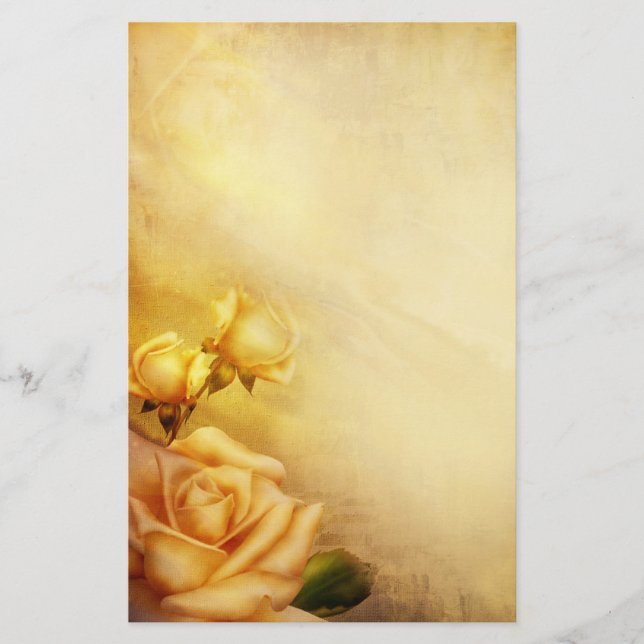 Guld- ro för vintage brevpapper (Framsida)