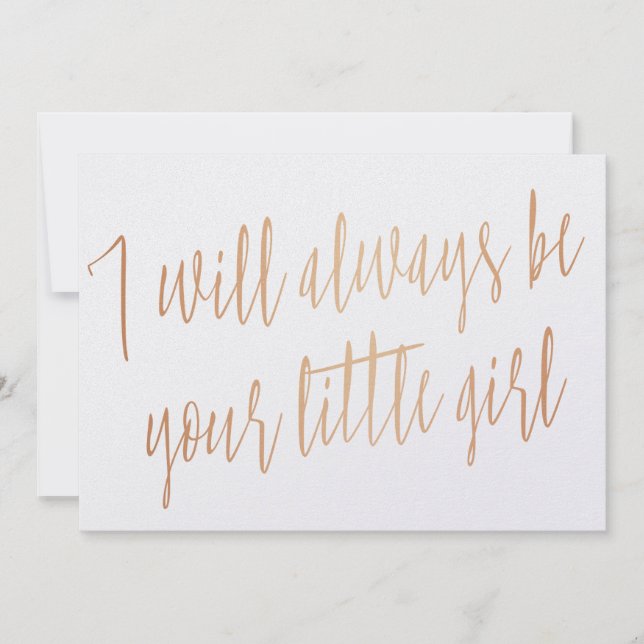 Guld Ro "Jag kommer alltid att vara din lilla flic (Framsida)