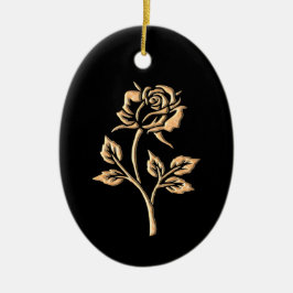 Guld Ro Julgransprydnad Keramik