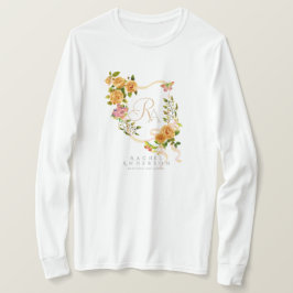 Guld Ro Ribbon Chic Monogram White T Shirt