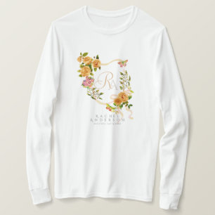 Guld Ro Ribbon Chic Monogram White T Shirt