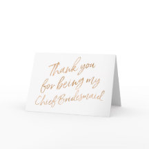 Guld Ro tackar er för att ni är min chef Bridesmai