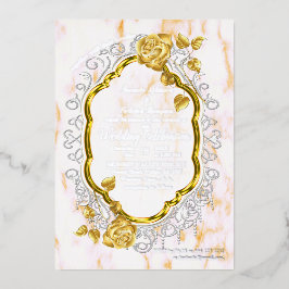 Guld Ro vid ram vid Guld med vit Snöre.