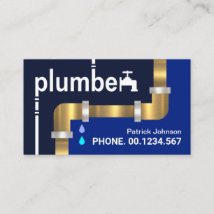 Guld Rör Kreativ Plumber Signage Visitkort