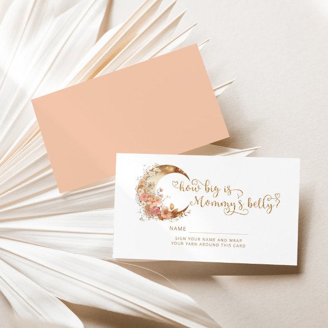 Guld rosa boho måne hur stor är mammans mage tilläggskort (Skapare uppladdad)